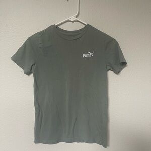 Puma olive green boy shirt size M